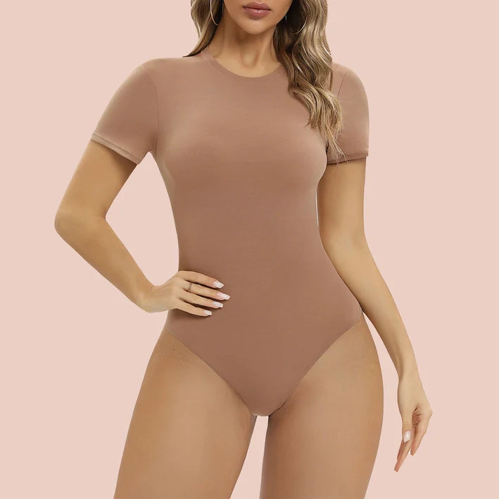 Round Neck Thong Bodysuit