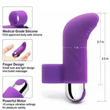 Finger Vibrator G-spot Clit Massager Stimulator Sex Toys for Women Rechargeable