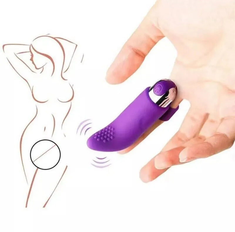 Finger Vibrator G-spot Clit Massager Stimulator Sex Toys for Women Rechargeable