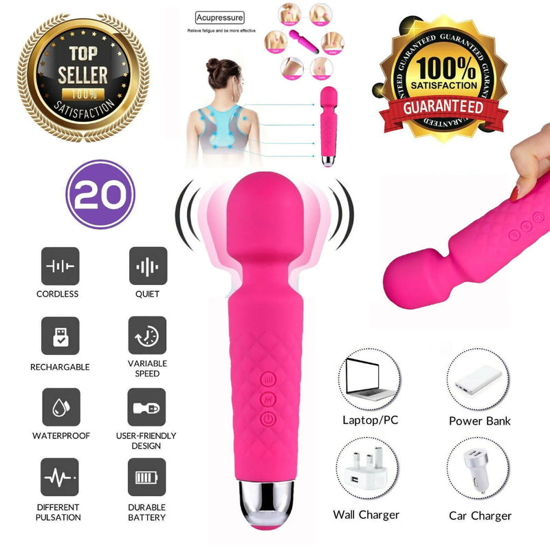 Sex Toys for Women Rechargeable G-spot Clit Vibrator Dildo Massager