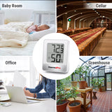 Digital Indoor Hygrometer Thermometer Temperature Humidity Monitor LCD Display with °F/°C Selector