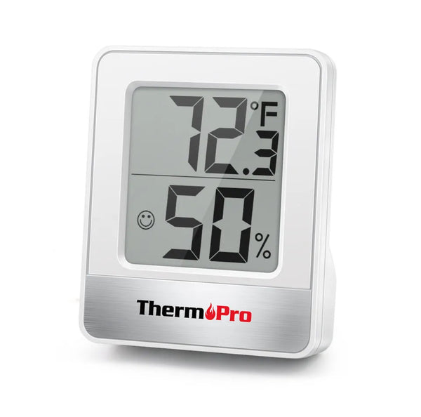 Digital Indoor Hygrometer Thermometer Temperature Humidity Monitor LCD Display with °F/°C Selector