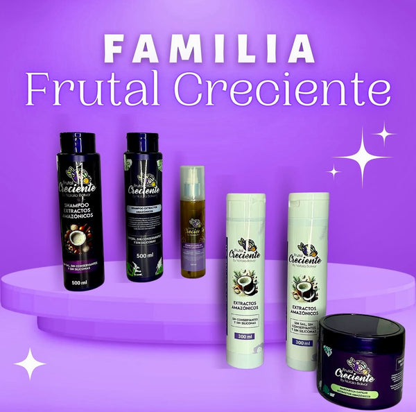 Frutal Creciente Complete Hair Treatment Kit (Massage Scalp Brush Included