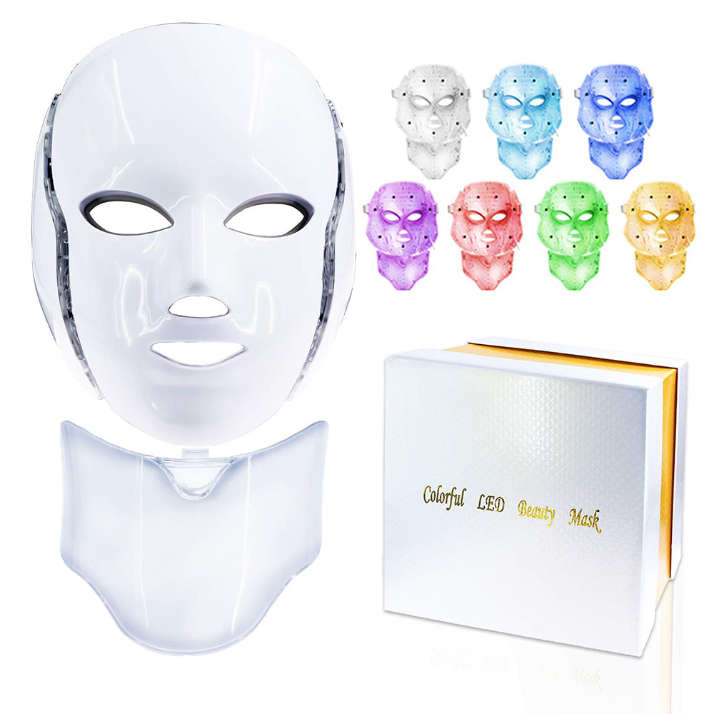 7 Colors LED Photon Therapy Facial Mask – Mind & Body